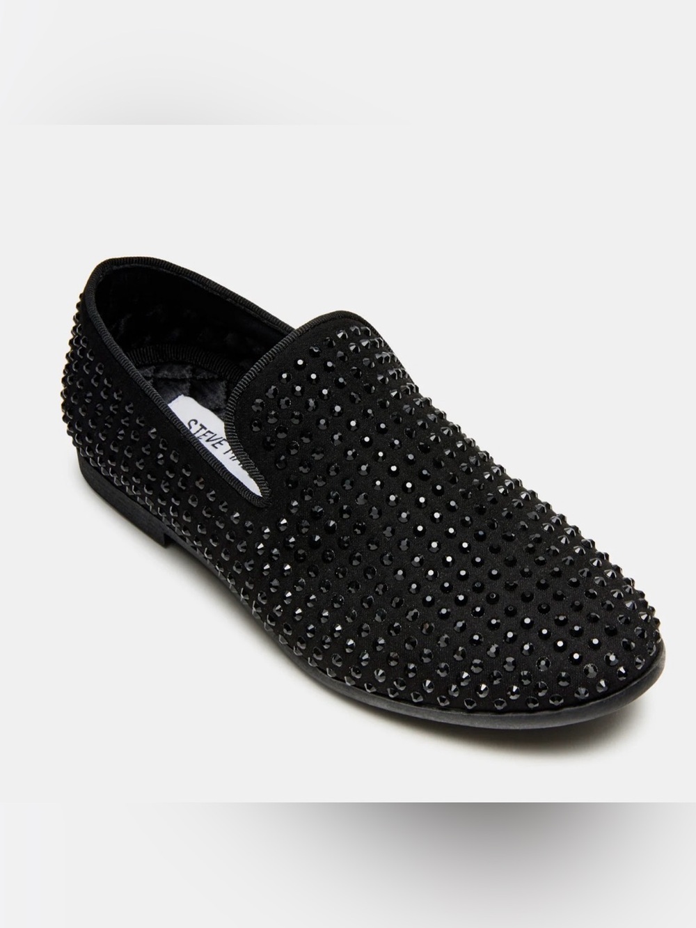 Steve Madden Kids Boys  Rhinestone Slip on Loafers Shoes(Size 1)